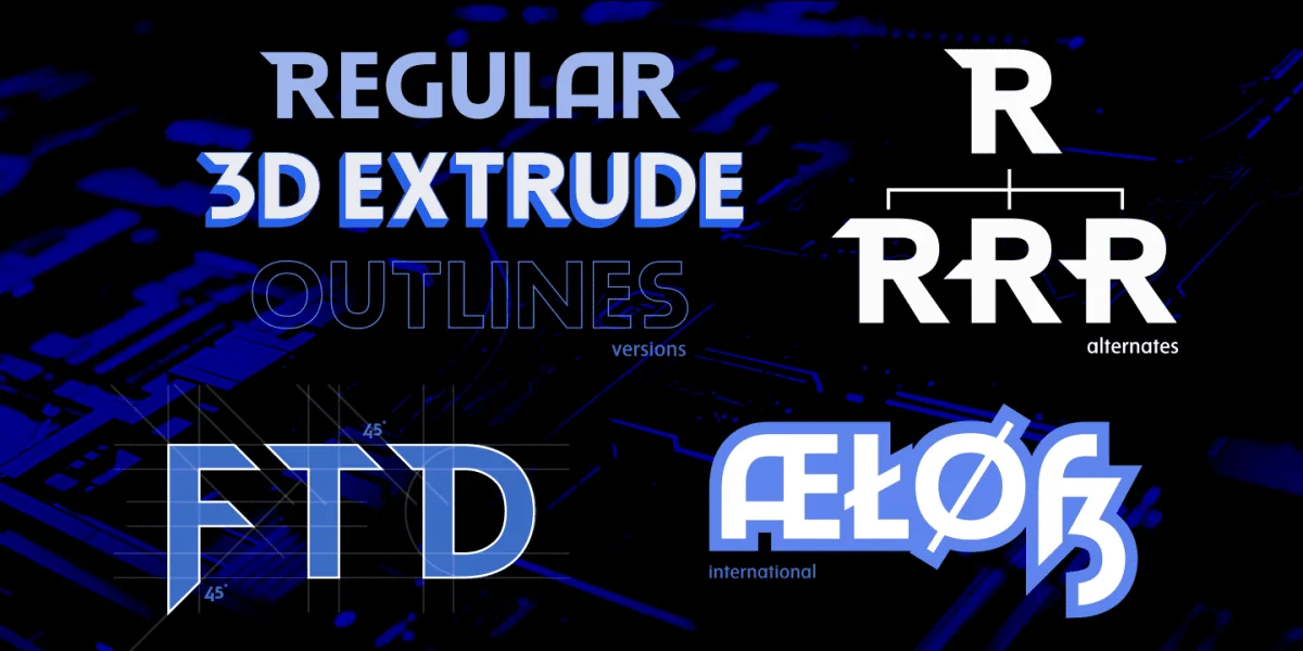 Blast Dragon Font preview 6