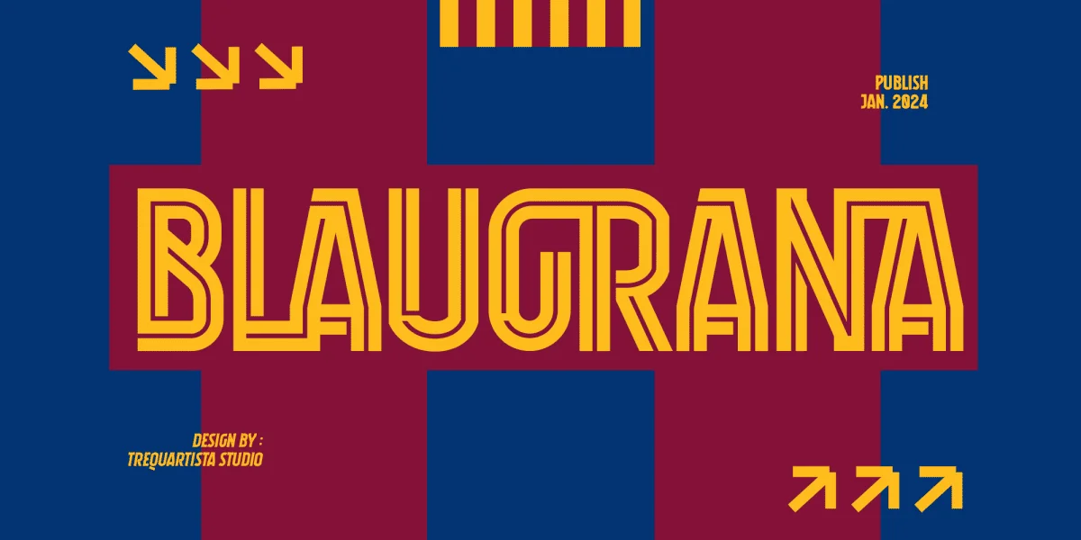 Blaugrana Font