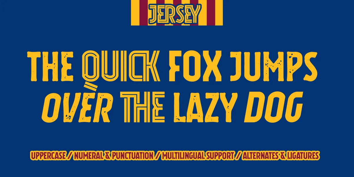 Blaugrana Font preview 3