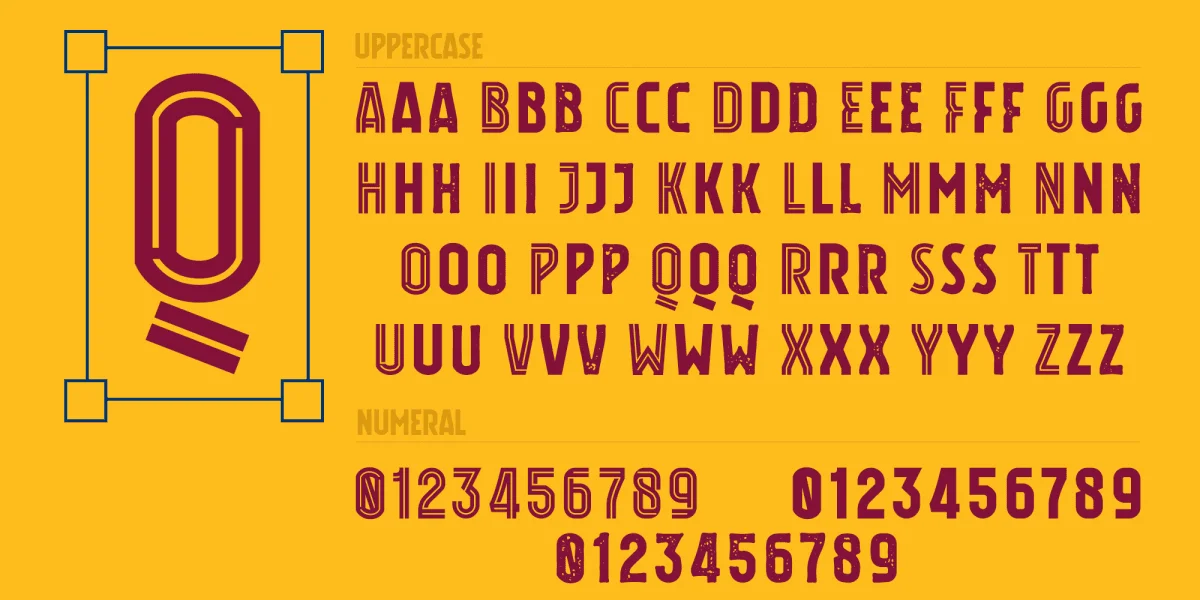 Blaugrana Font preview 4