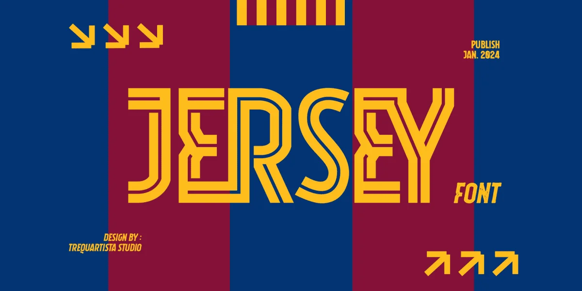 Blaugrana Font preview 5