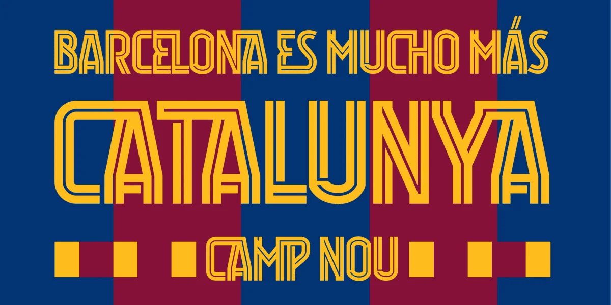 Blaugrana Font preview 7