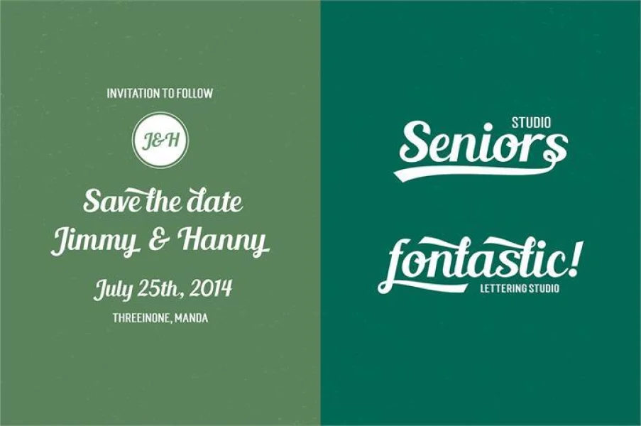 Blenda Script Font preview 3