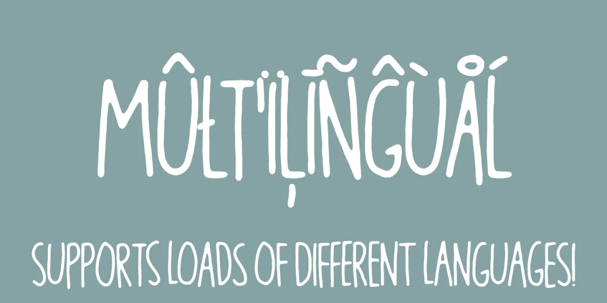 Blikfang DEMO Font preview 2