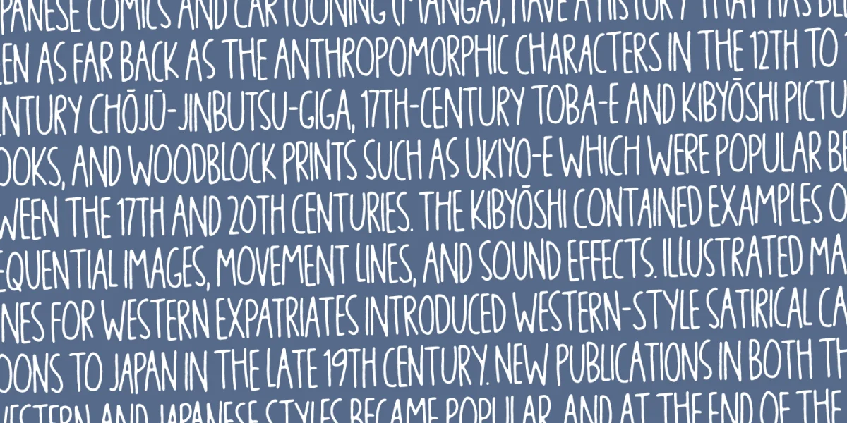 Blikfang DEMO Font preview 3