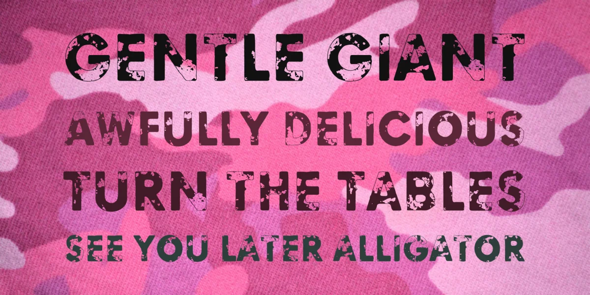 Blinded by desire Font preview 2