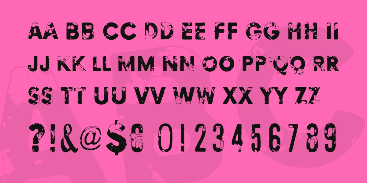 Blinded by desire Font preview 4