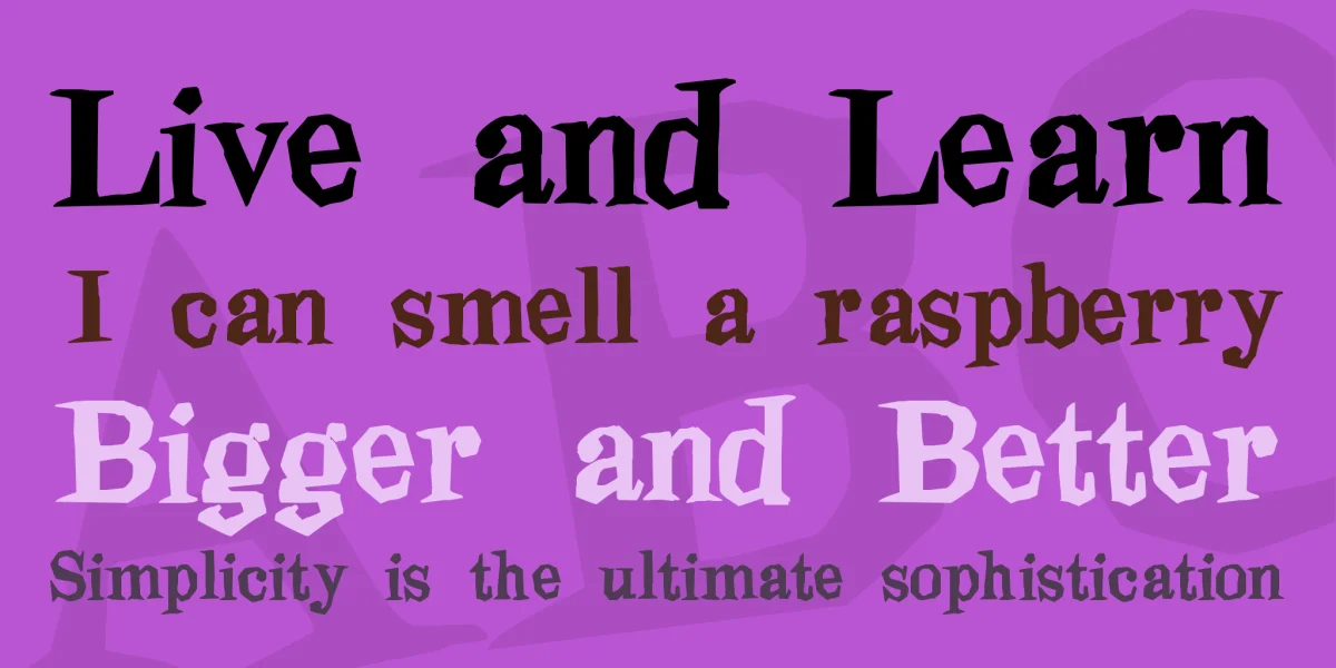 Blindfold Font preview 2
