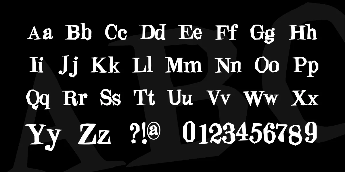 Blindfold Font preview 3