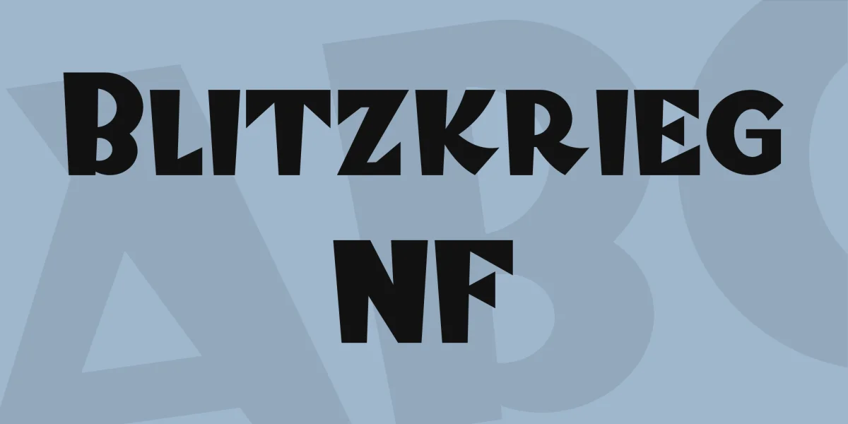 Blitzkrieg NF Font