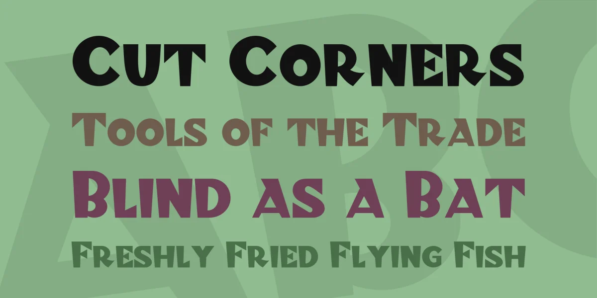 Blitzkrieg NF Font preview 2