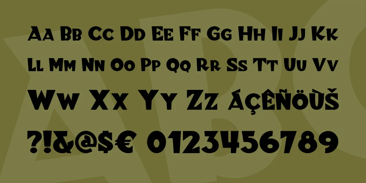 Blitzkrieg NF Font preview 3