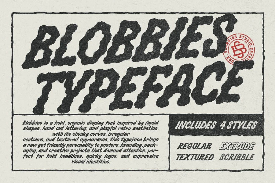 Blobbies Font