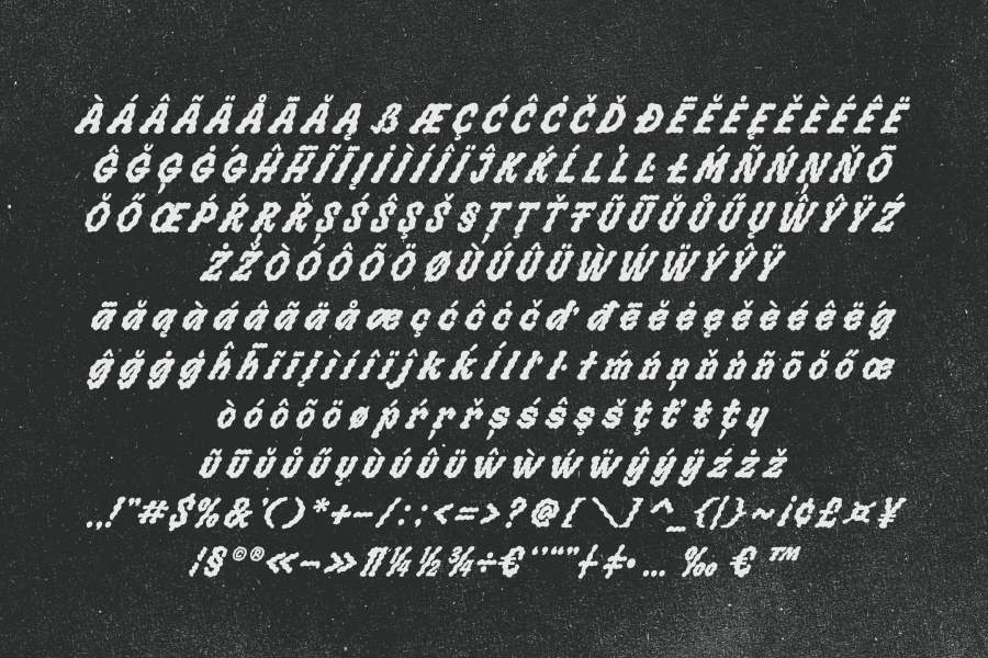 Blobbies Font preview 12