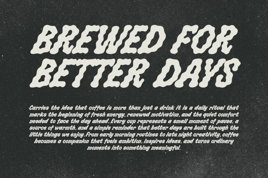 Blobbies Font preview 7