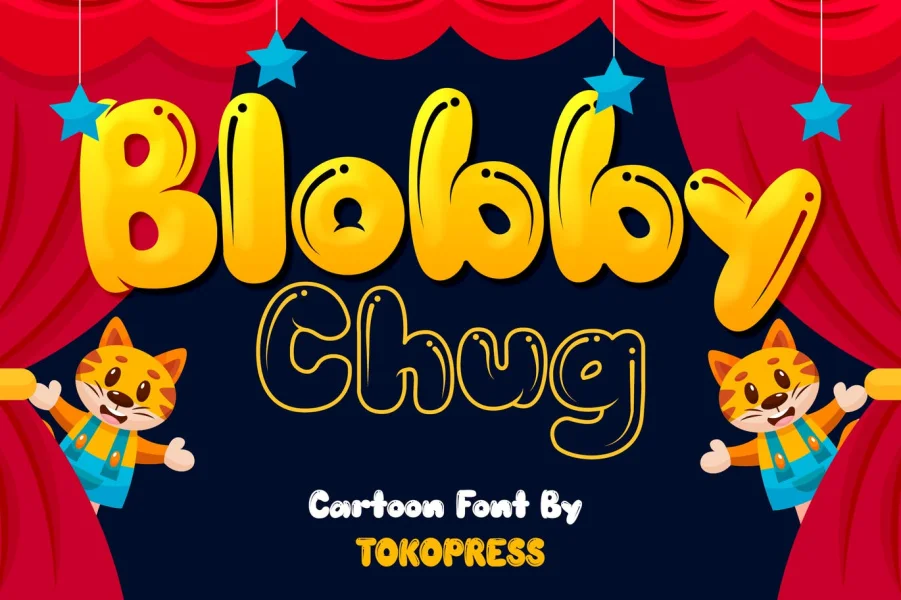 BLOBBY CHUG Font Family