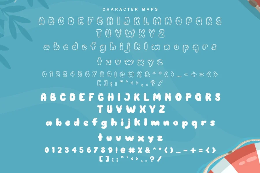 BLOBBY CHUG Font Family preview 3