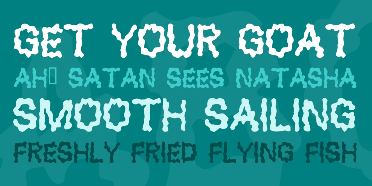 Blobs Font preview 2