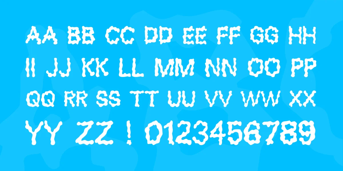 Blobs Font preview 3