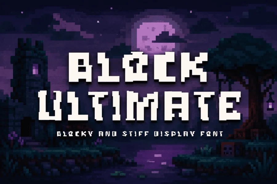 Block Ultimate Demo Font