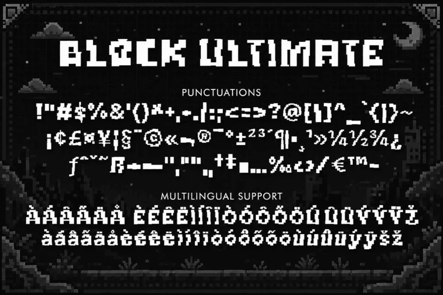 Block Ultimate Demo Font preview 5