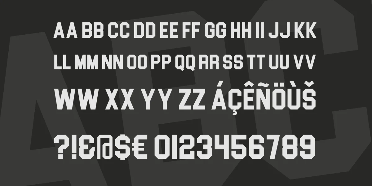Blockletter Font preview 4