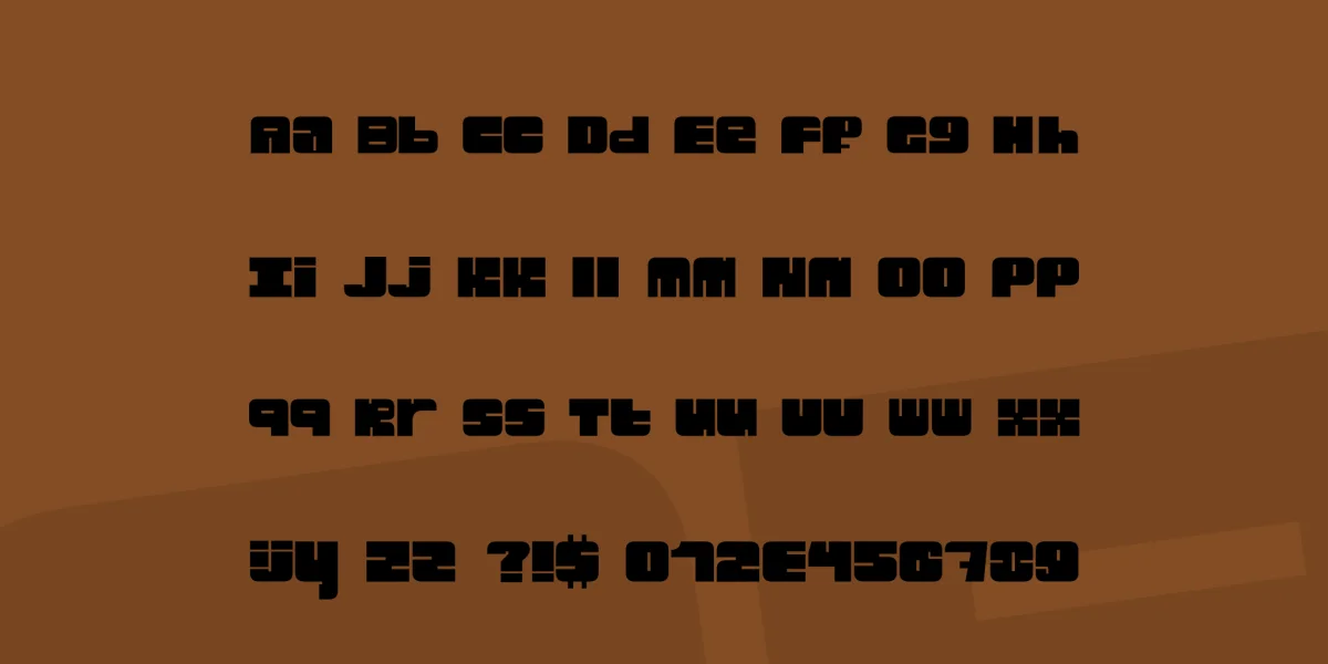 Blockster Font preview 2