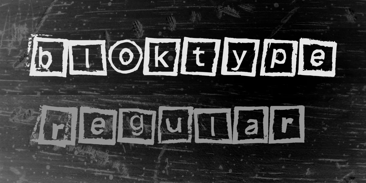 Bloktype Font preview 2