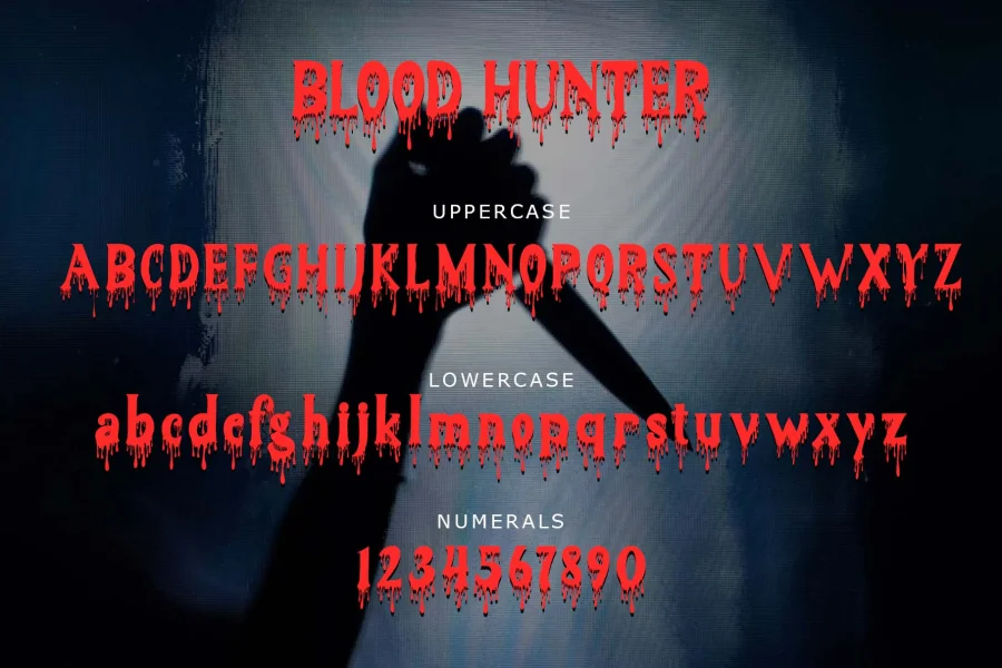 Blood Hunter Font preview 5