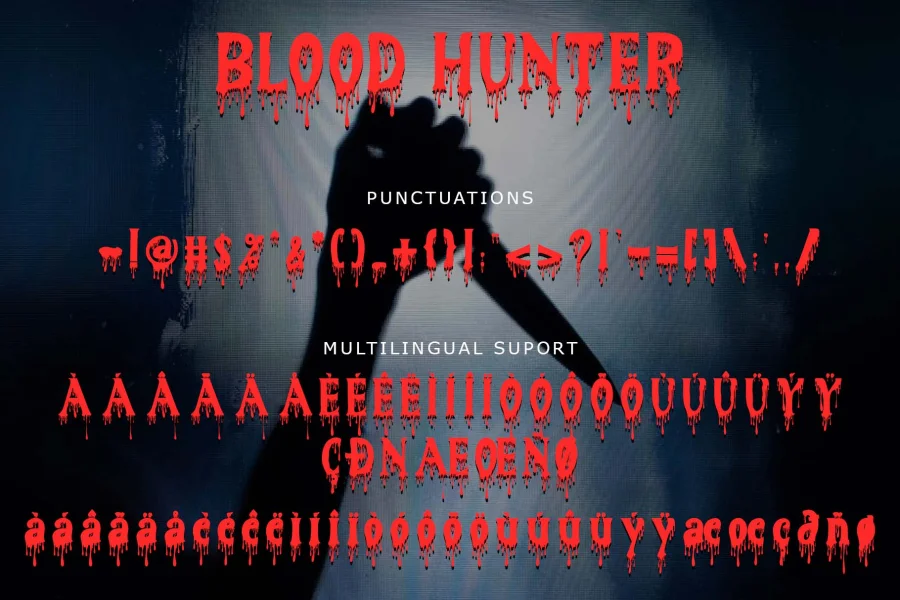 Blood Hunter Font preview 6