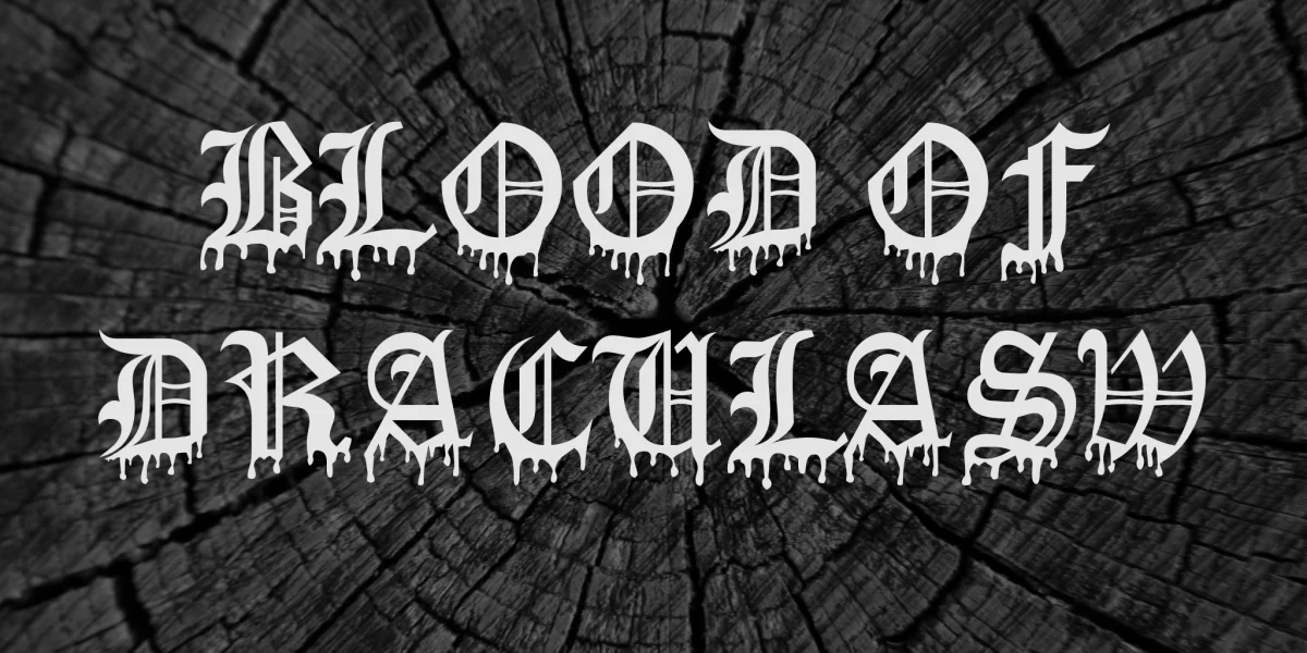 Blood Of DraculaSW Font preview 2