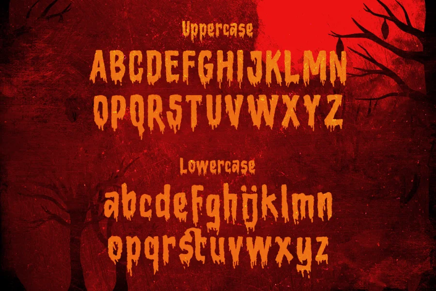 Bloody Camp Free Trial Font preview 2