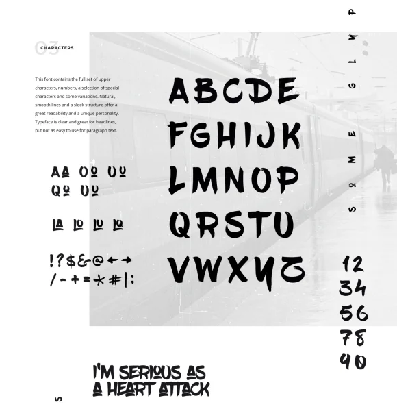 BlowBrush Font preview 2