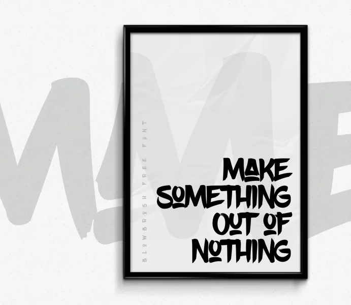 BlowBrush Font preview 3