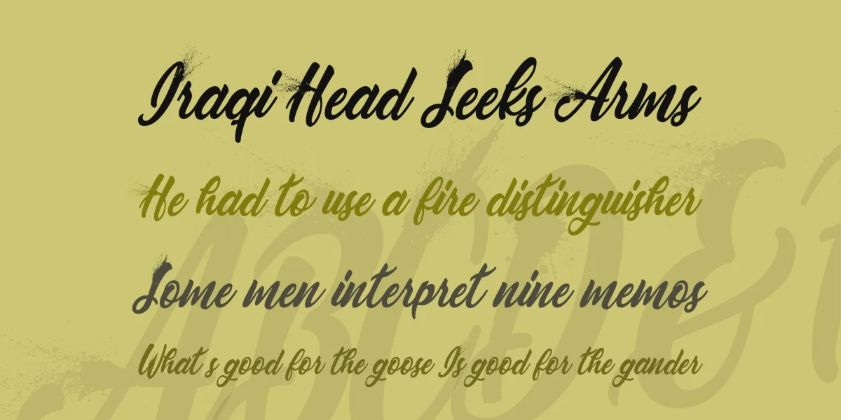 BLOWUP PERSONAL USE Font preview 2