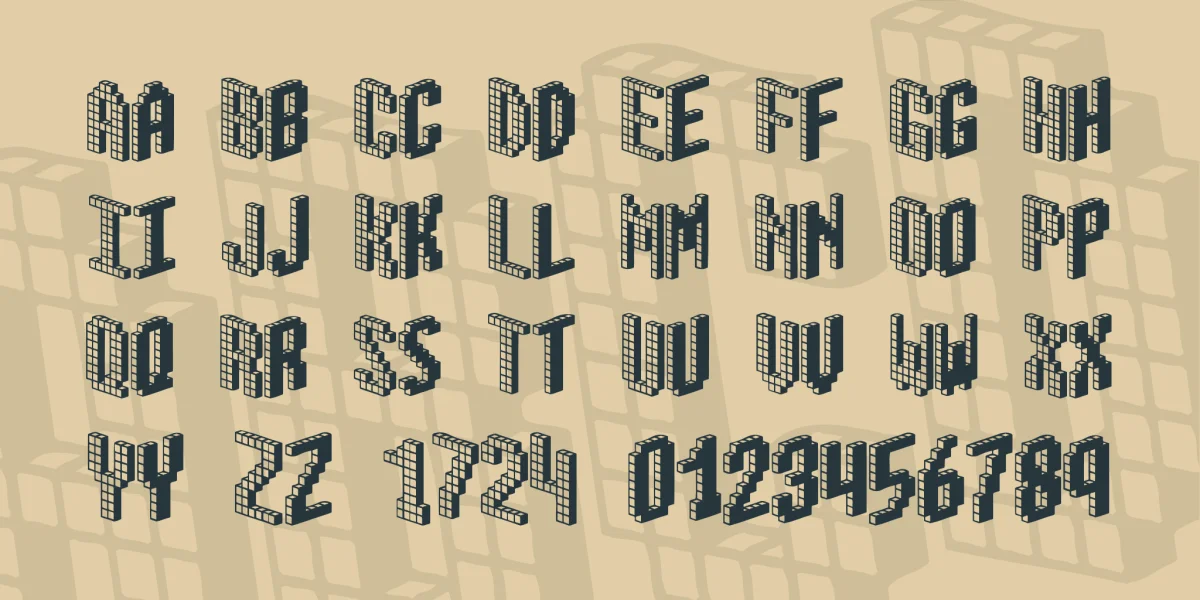 Blox BRK Font preview 2
