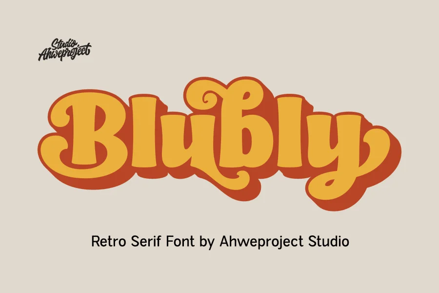 Blubly Demo Font