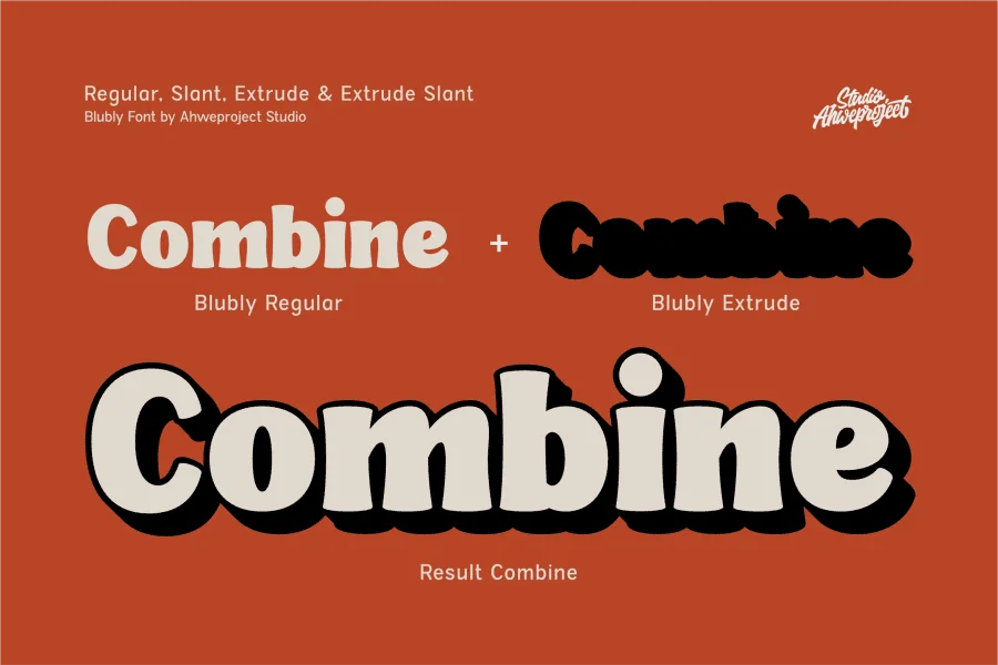 Blubly Demo Font preview 10