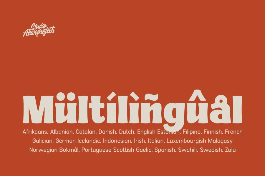 Blubly Demo Font preview 13