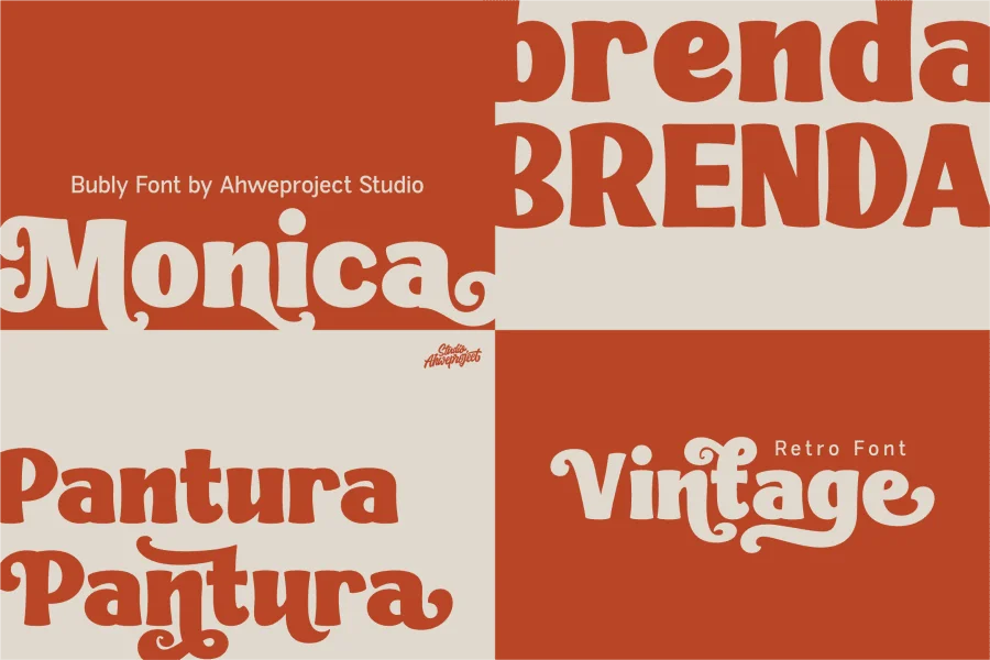 Blubly Demo Font preview 14