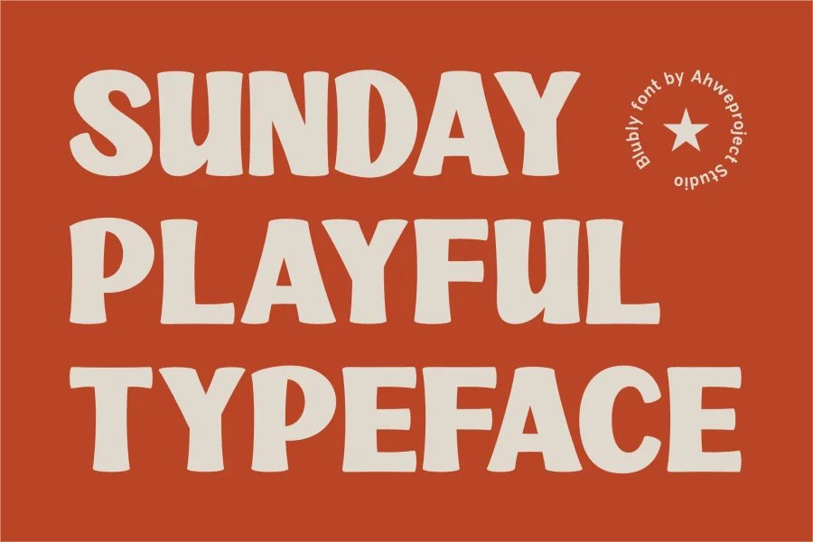 Blubly Demo Font preview 19