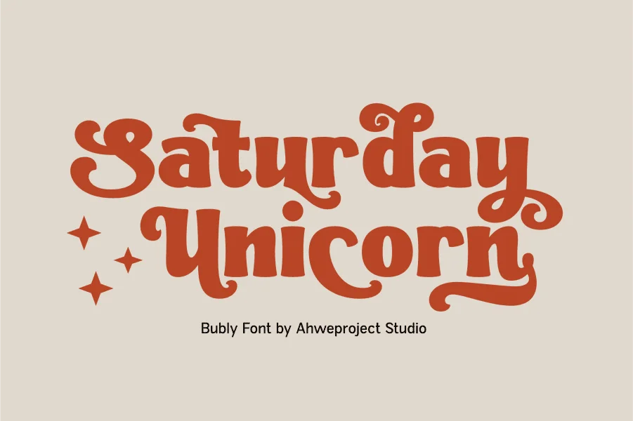 Blubly Demo Font preview 4
