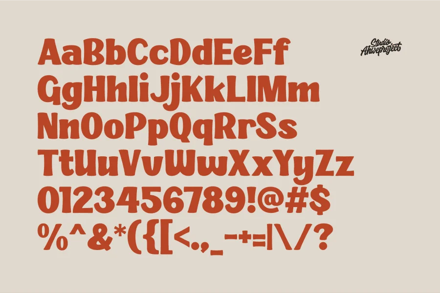 Blubly Demo Font preview 7