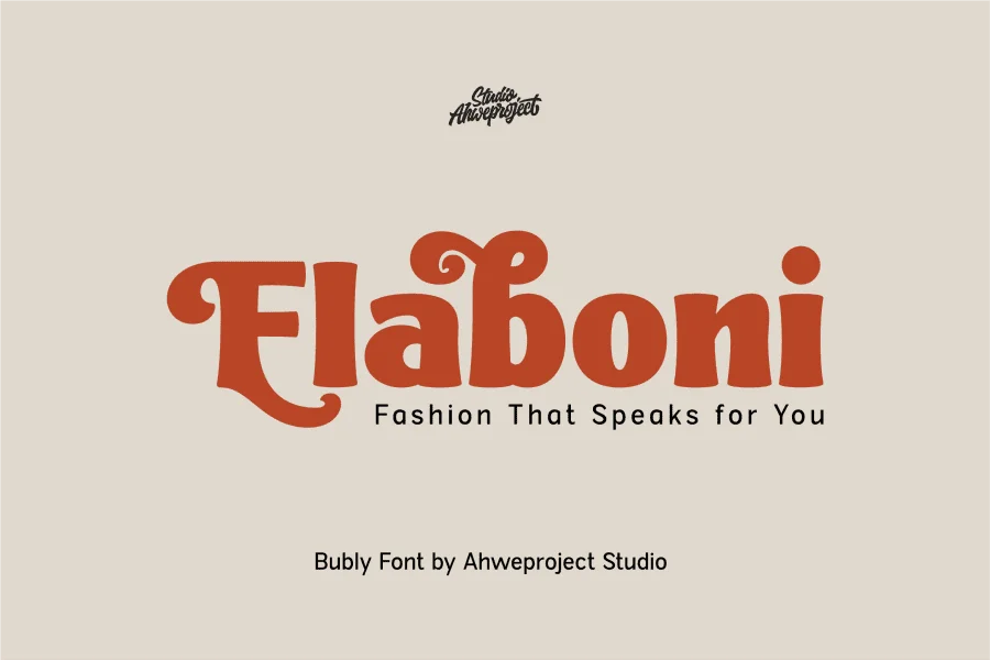 Blubly Demo Font preview 9