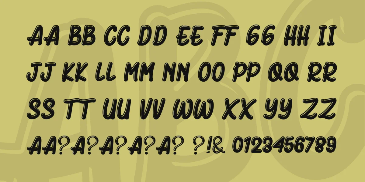 Bluck Amorhies Font preview 4