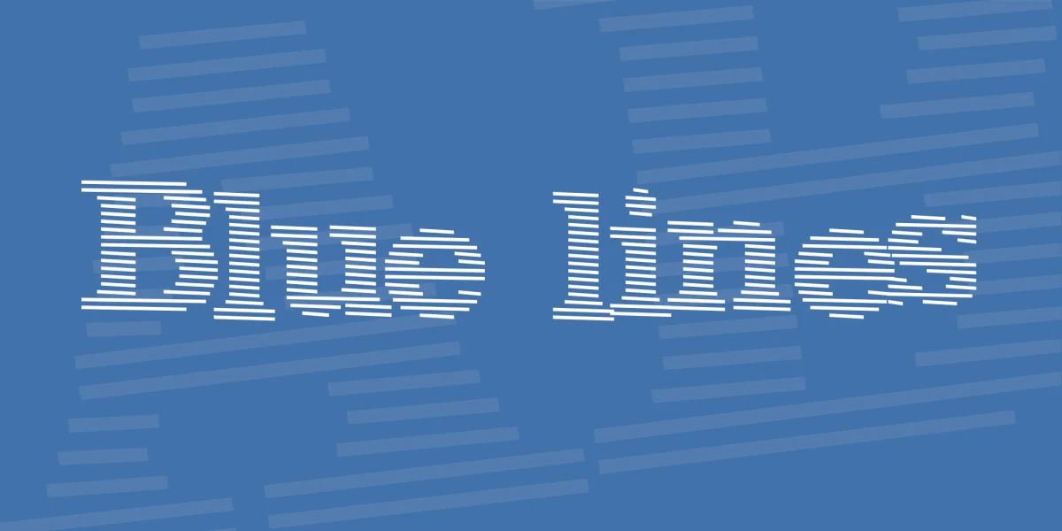 Blue lines Font