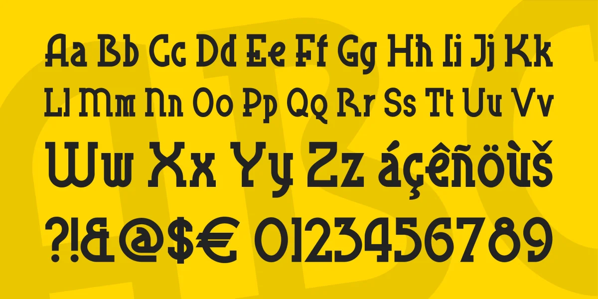 Blue Plate Special NF Font preview 4
