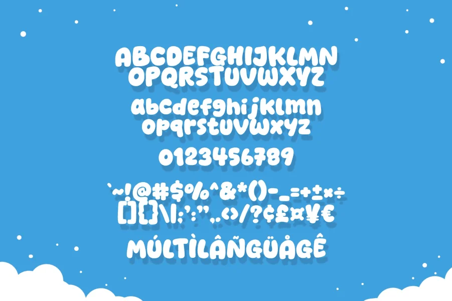 Blue Winter Font preview 4