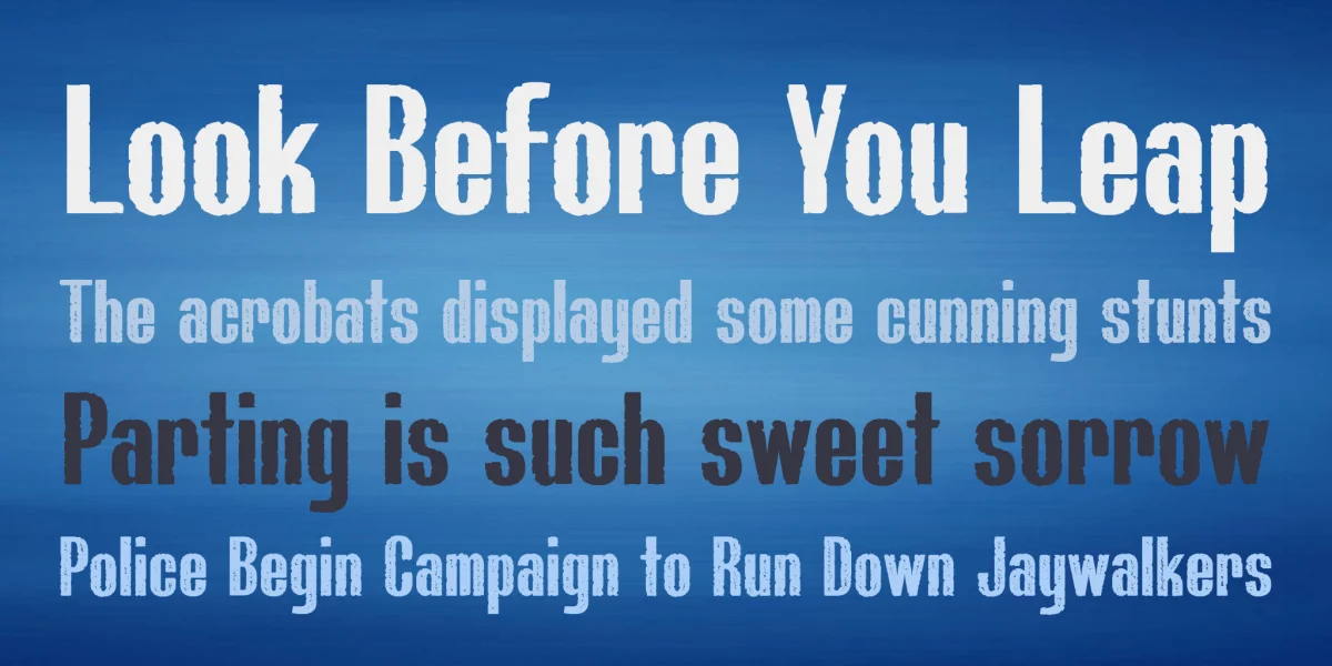 Bluefish Font Family preview 3