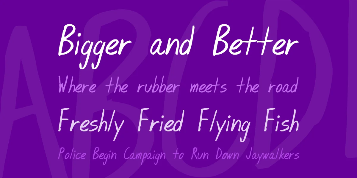 Blunt Font preview 2